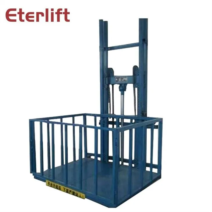 Freight Elevator With Guide Rail