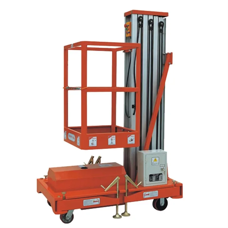 高所作業用アルミニウム垂直マストリフト